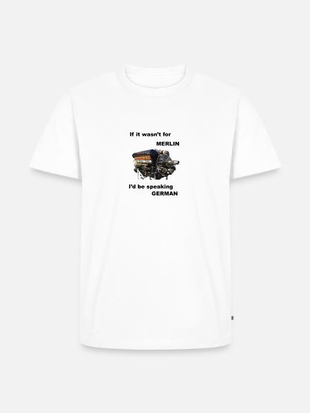 Ode to Rolls Royce Merlin Engine - Men's Premium T-Shirt - white