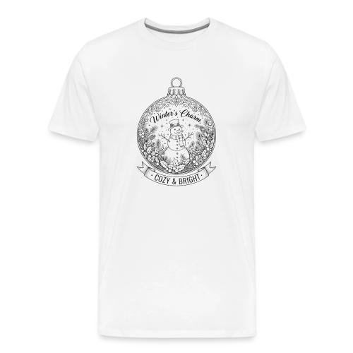 Festive Snowman T-Shirt - Men's Premium T-Shirt