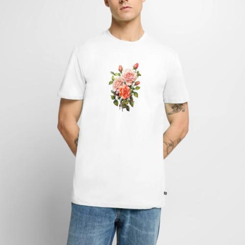 Pink Roses - Men's Premium T-Shirt