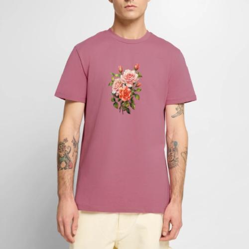 Pink Roses - Men's Premium T-Shirt