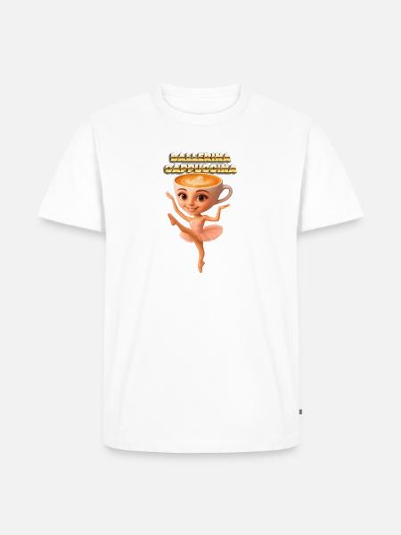 Ballerina Cappuccino Latte Art - Men's Premium T-Shirt - white