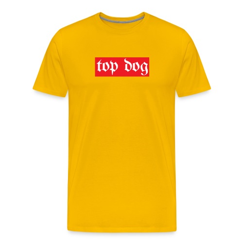 top dog red box logo - Men's Premium T-Shirt