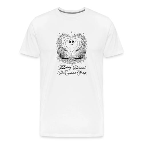 Poetic Swan T-Shirt - Men's Premium T-Shirt