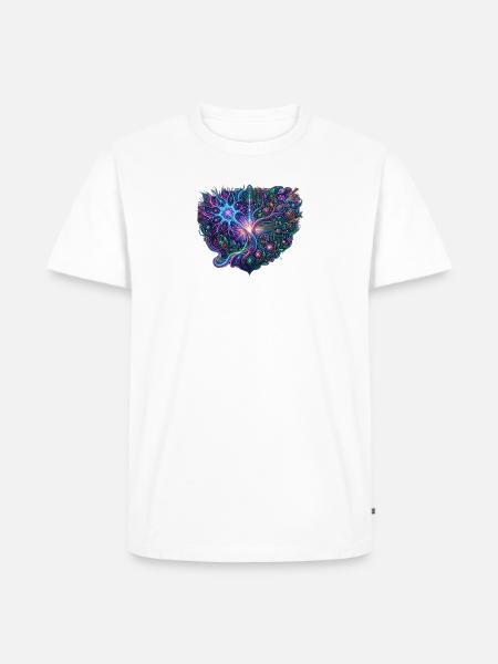 Neon Tree of Circuits - Men's Premium T-Shirt - white