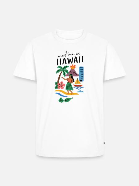 Hawaii Adventure Summer Tee - Men's Premium T-Shirt - white
