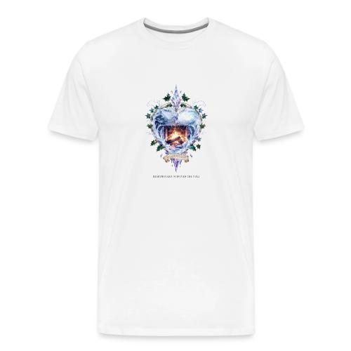 Imbolc Candle Veil T-Shirt | Veiled Rebirth - Men's Premium T-Shirt