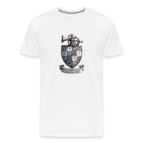 Selective Hearing Expert Crest T Shirt - Men's Premium T-Shirt