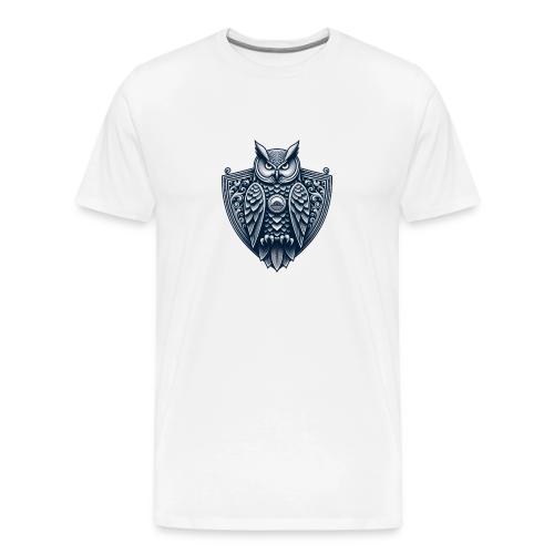 Night Watch Owl T Shirt, Sarcastic Dad Gift - Men's Premium T-Shirt