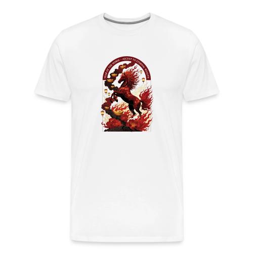 Year of the Horse Rise T Shirt,Lunar New Year Gift - Men's Premium T-Shirt
