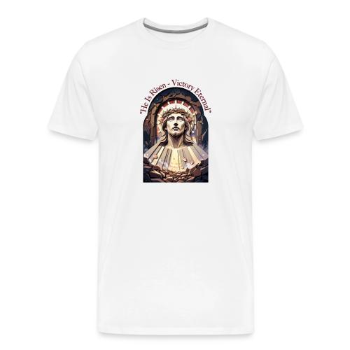 Easter He Is Risen Face of Christ T Shirt, Gift - Men's Premium T-Shirt