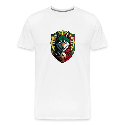 Portugal Iberian Wolf Soccer T Shirt,Football Gift - Men's Premium T-Shirt