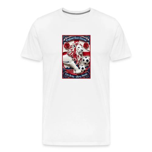 England Lion Soccer T Shirt, Football Pride Gift - Men's Premium T-Shirt