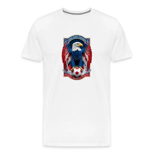 USA Eagle Emblem T Shirt, USA Soccer Pride Gift - Men's Premium T-Shirt