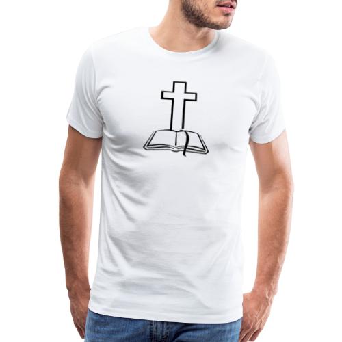 bible and cross - Men's Premium T-Shirt