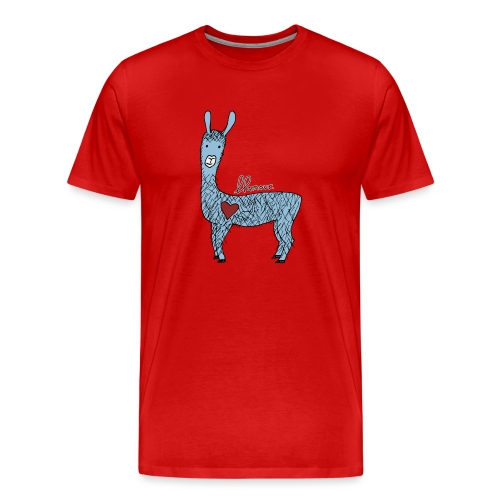 Cute llama - Men's Premium T-Shirt