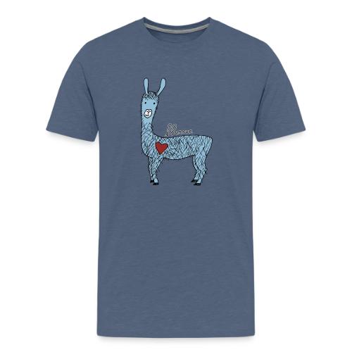 Cute llama - Men's Premium T-Shirt