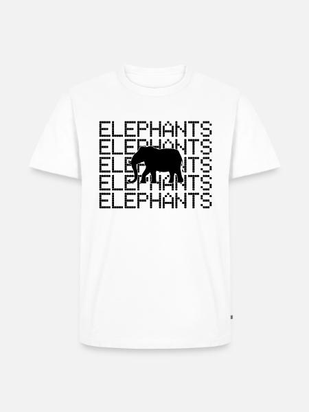 elephants - Men's Premium T-Shirt - white