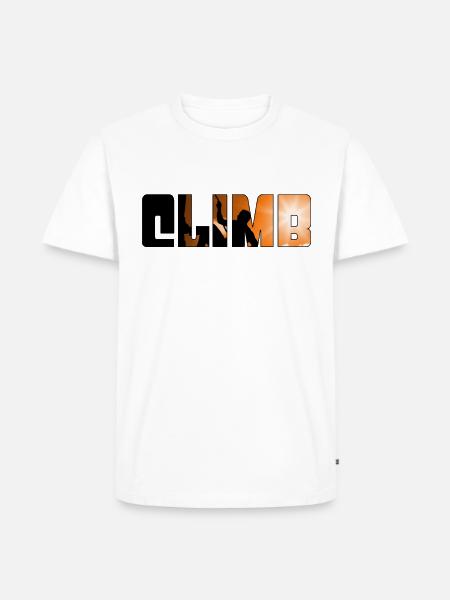 climb - Men's Premium T-Shirt - white