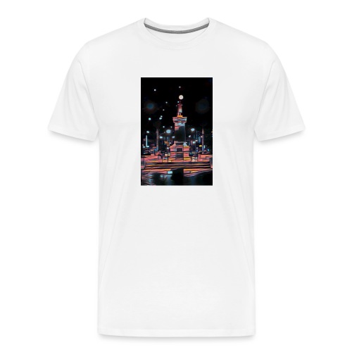 JOSE RIZAL MONUMENT CDO NIGHT - Men's Premium T-Shirt