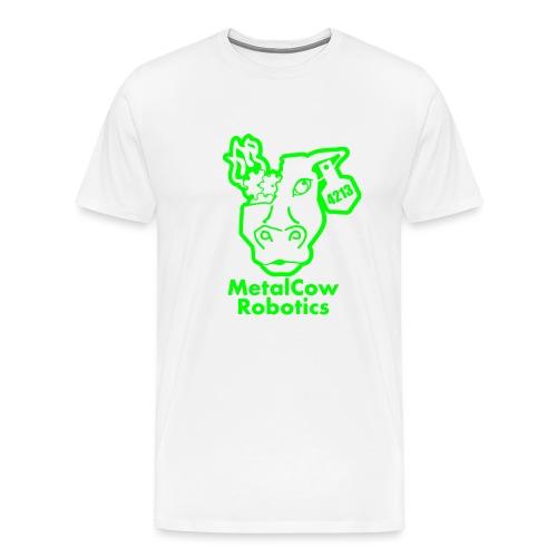 MetalCowLogo GreenOutline - Men's Premium T-Shirt
