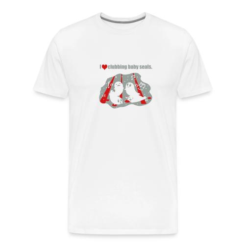 I Love Clubbing Seals - Men's Premium T-Shirt