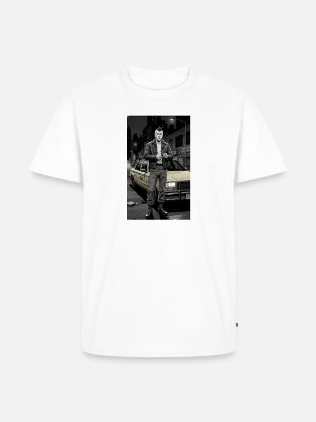 Noir Punk Taxi Driver - Men's Premium T-Shirt - white
