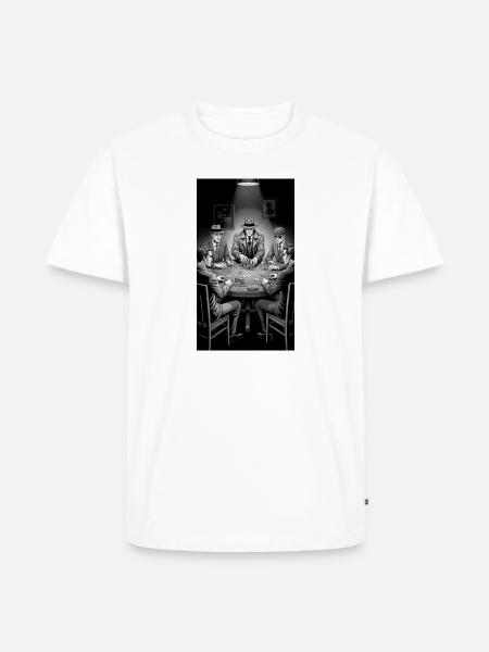 Noir Poker Roundtable - Men's Premium T-Shirt - white