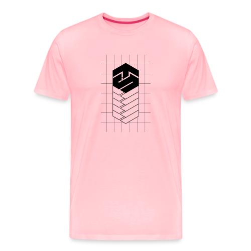 Tech Steve Bkack V-Groved Collection - Men's Premium T-Shirt