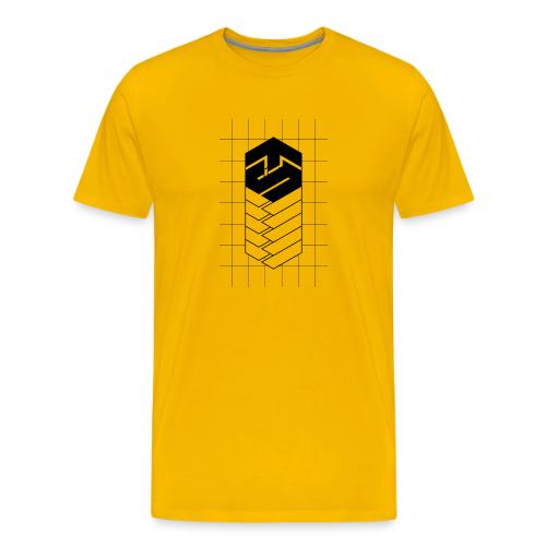 Tech Steve Bkack V-Groved Collection - Men's Premium T-Shirt