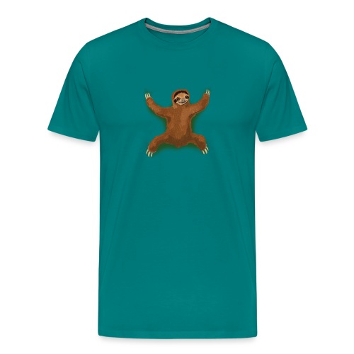 Sloth Love Hug - Green - Men's Premium T-Shirt