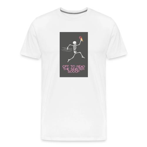 Skeleton Off to Read - Men's Premium T-Shirt