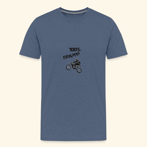 100% BRAPPP (Black and White) - Men's Premium T-Shirt
