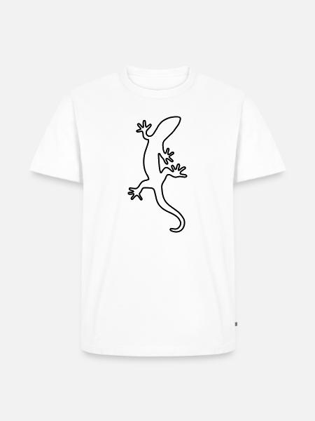 Lizard Salamander Gecko Fire salamander - Men's Premium T-Shirt - white