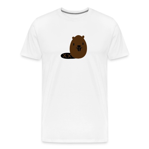 Cute Beaver - Men's Premium T-Shirt