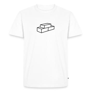 Brick Wall - Men's Premium T-Shirt - white - Front - Nico (187cm)