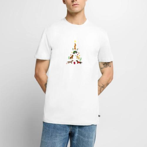Dackel Tree Christmas - Men's Premium T-Shirt