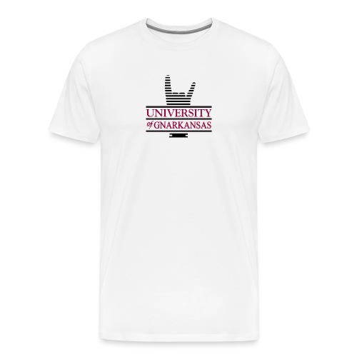 University of Gnarkansas Logo - Men's Premium T-Shirt