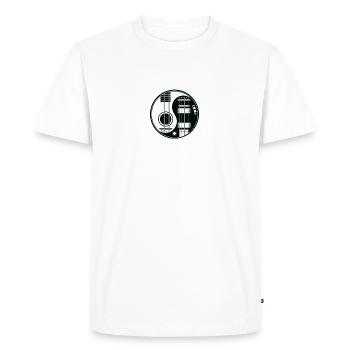 Guitar Yin Yang shirt - Best gift for Guitar Lover - Men's Premium T-Shirt - white - Front - Nico (187cm)