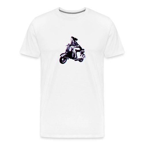 Vespa Scooter Girl - Men's Premium T-Shirt