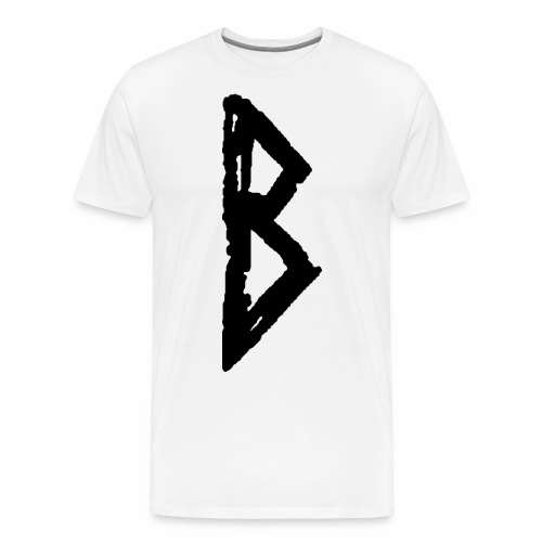Elder Futhark Rune Berkana - Letter B - Men's Premium T-Shirt