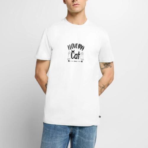 I love my cat - Men's Premium T-Shirt