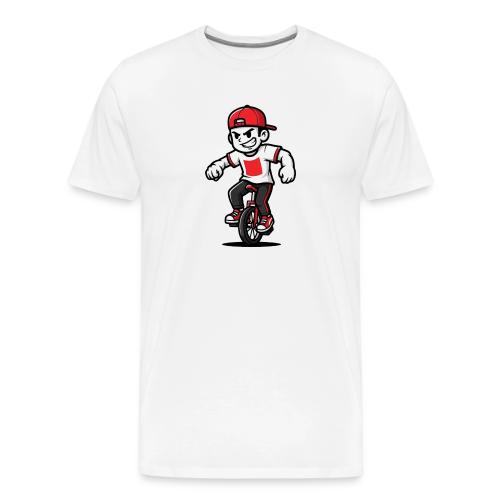 Unicycle Rebel – Street Rider Mascot - Men's Premium T-Shirt