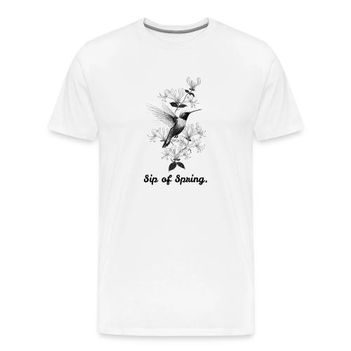 Hummingbird T-Shirt, Honeysuckle Vine - Men's Premium T-Shirt