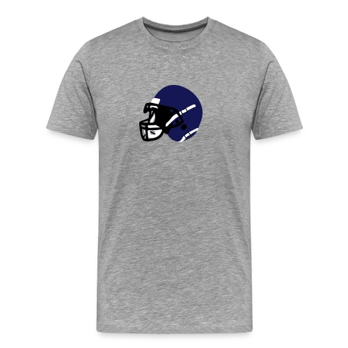 Custom 3 Color Football Helmet - Men's Premium T-Shirt
