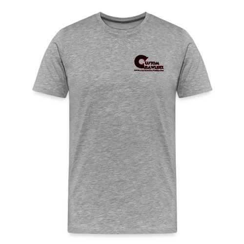 Custom Crawlerz Logo Large Clear - Men's Premium T-Shirt