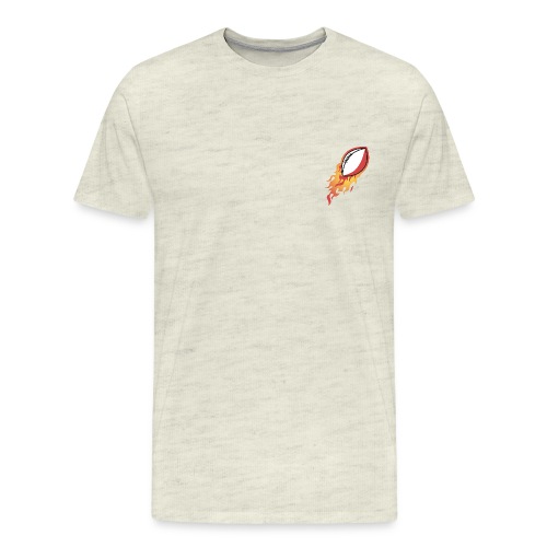 Force Flaming Football - Men's Premium T-Shirt