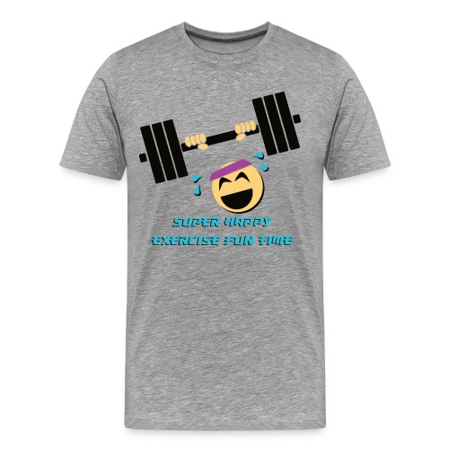 Super happy exercise fun time! - Men's Premium T-Shirt
