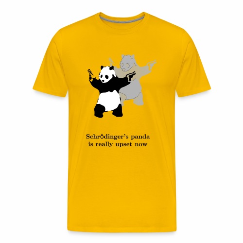Schrödinger's panda is really upset now - Men's Premium T-Shirt
