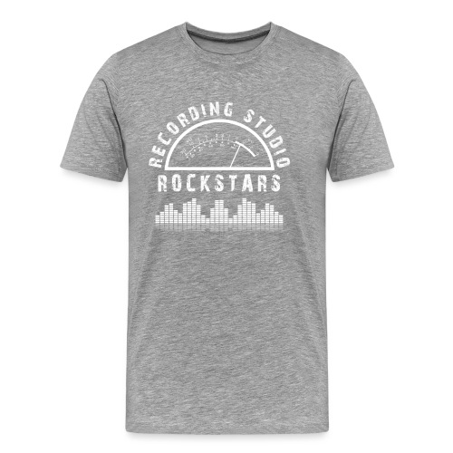 Recording Studio Rockstars - White Logo - Men's Premium T-Shirt