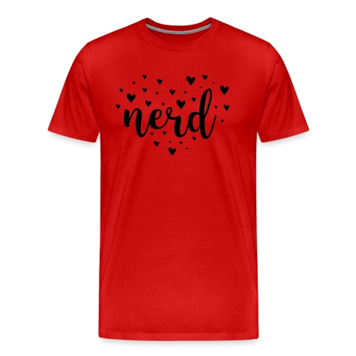 Inverted heart nerd - Men's Premium T-Shirt